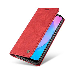 Avis Compatible avec VIVO Y17 cas Couleur solide Étui magnétique en cuir de téléphone Flip Peau-friendly GANGXUN Rouge