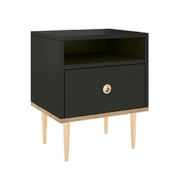 Skandica table de chevet murale - Noir