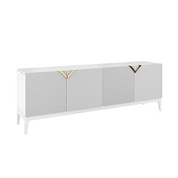Visby Buffet bois design - Blanc