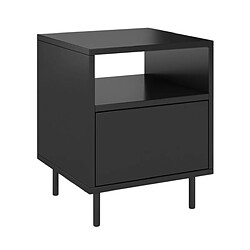 Dancan Table de chevet murale - Noir