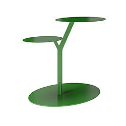 Table d’appoint en métal pour salon Kayani IROKO / vert pois