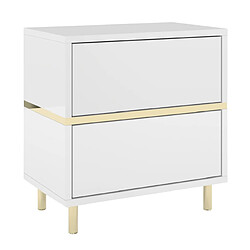 Dancan Table de chevet murale - Blanc