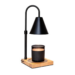 Flamingueo Lampe chauffe bougie avec minuterie acier noir
