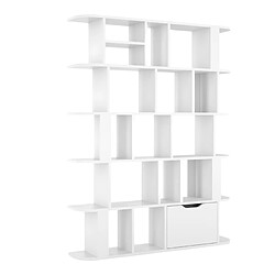 Skandica Bibliothèque Etagère blanche moderne SALA / 125 cm