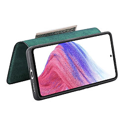 Acheter Flip Étui Pour Samsung Galaxy A17 Portefeuille Matériau de blindage magnétique Rétro Support de carte GANGXUN Vert