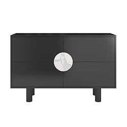 Dancan buffet design marbre - Noir
