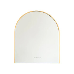 Flamingueo Miroir Mural Arche Aluminium 70x60x3cm Or