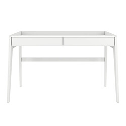 Visby Bureau avec tiroirs - Blanc