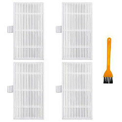 Ensemble de brosses filtrantes pour aspirateur robot Lydsto W2, accessoires de remplacement pour le nettoyage des sols à la maison.~00954