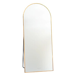 Flamingueo Grand Miroir Mural Arche Aluminium 180x73x3cm Or
