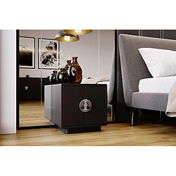 Dancan Table de chevet murale - Noir pas cher