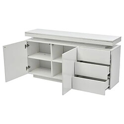 Dzmdip Buffet vaisselier - Blanc