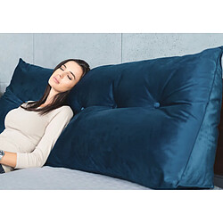 Tête de lit / Coussin de Dossier Visby Triangel / Grand / bleu marine /200 pas cher