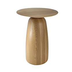 Kayani Table d'appoint / Table de nuit en bois Baobab44, hauteur 44 cm / Naturelle