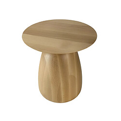 Kayani Table d'appoint / Table de nuit en bois Baobab34, hauteur 34 cm / Naturelle