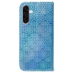 Avis Flip Étui Pour Samsung Galaxy A17 5G Étui Portefeuille Paillettes colorées Support de support Cuir PU Premium Fente pour carte GANGXUN Bleu