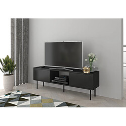Dancan Meuble TV mural moderne - Noir pas cher