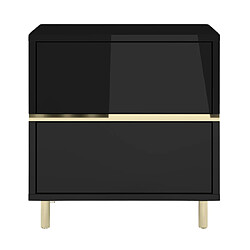 Dancan Table de chevet murale - Noir