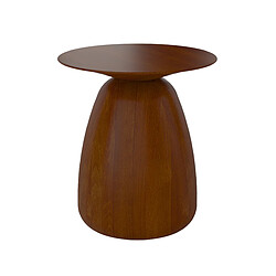 Kayani Table d'appoint / Table de nuit en bois Baobab34, hauteur 34 cm / Noyer