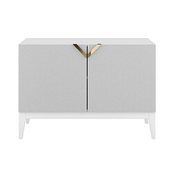 Visby Buffet 2 portes en bois - Blanc