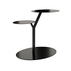 Table d’appoint en métal pour salon Kayani IROKO / couleur noire