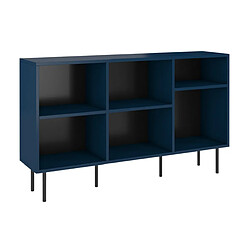 Dancan Bibliothèque étagère / moderne bleu marine MIRKA / 130 cm