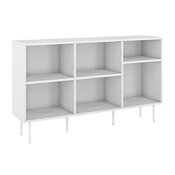 Dancan Bibliothèque étagère / moderne blanche MIRKA / 130 cm