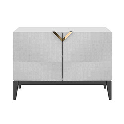 Visby Buffet 2 portes - Blanc