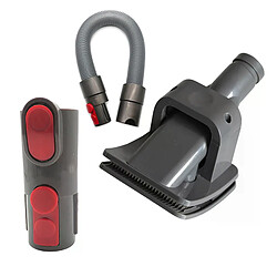 Brosse d'aspirateur + adaptateur pour brosse de toilettage pour animaux de compagnie pour aspirateur Dyson V11 V10 V8 V7 V6 avec convertisseur pour poils d'animaux~00052