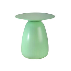 Kayani Table d'appoint / Table de nuit en bois Baobab34, hauteur 34 cm / Vert poudré