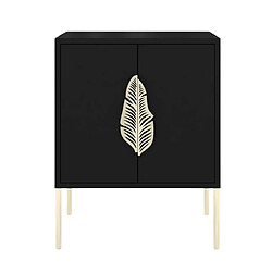 Skandica Table de chevet murale - Noir