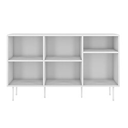 Dancan Bibliothèque étagère / moderne blanche MIRKA / 130 cm