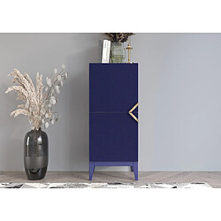 Visby Buffet haut 2 portes - Bleu marine