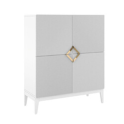Visby Buffet haut en bois - Blanc