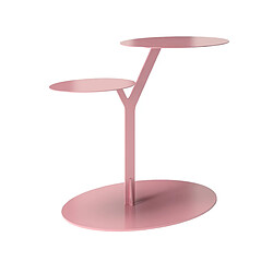 Table d’appoint en métal pour salon Kayani IROKO / rose poudré