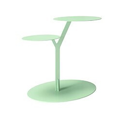 Table d’appoint en métal pour salon Kayani IROKO / vert poudré