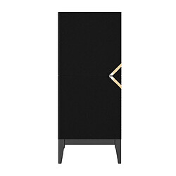 Visby Buffet haut en bois - Noir