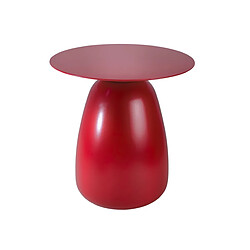 Kayani Table d'appoint / Table de nuit en bois Baobab34, hauteur 34 cm / Bordeaux