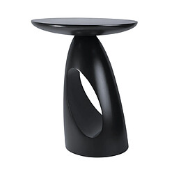 Kayani Table d'appoint / Table de nuit en bois Island, hauteur 40 cm / Noire