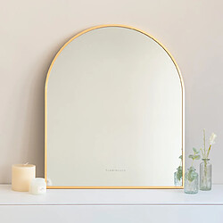 Flamingueo Miroir Mural Arche Aluminium 70x60x3cm Or