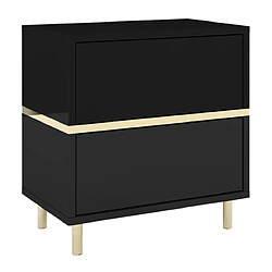 Dancan Table de chevet murale - Noir