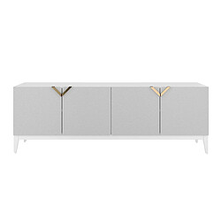 Visby Buffet bois design - Blanc