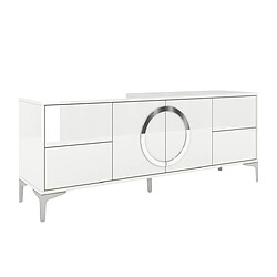 Dancan Meuble TV mural moderne - Blanc