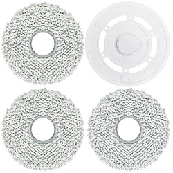 Têtes de balai pour Ecovacs T20 Pro/T20 Max, support faisant partie du robot aspirateur Têtes de balai à franges humides et sèches Tampon de nettoyage des sols~00641