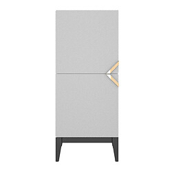 Visby buffet haut 2 portes - blanc