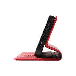 Acheter Compatible avec VIVO Y17 cas Couleur solide Étui magnétique en cuir de téléphone Flip Peau-friendly GANGXUN Rouge