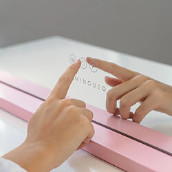 Avis Flamingueo Miroir Maquillage Lumineux 15 LED Métal 58x46x12cm Rose