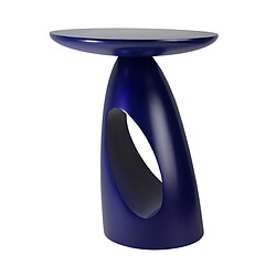 Kayani Table d'appoint / Table de nuit en bois Island, hauteur 40 cm / Bleu marine