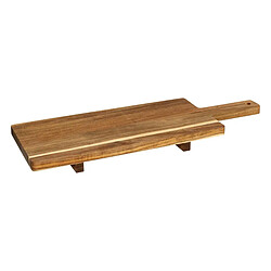 Secret De Gourmet Planche de Présentation sur Pied Acacia 70cm Marron