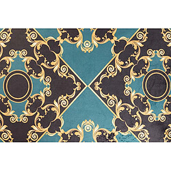 Alexandra House Living Coussin en velours garni de plumes et de franges 60 x 13 x 45 cm pas cher